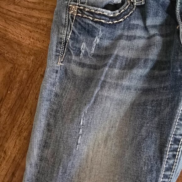 Miss Me Distressed Jeans Women's SZ 29 Boot Cut Inseam 33 - Picture 15 of 16